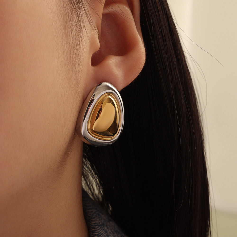 Sculpted Dome Studs 23×27 mm – Gold