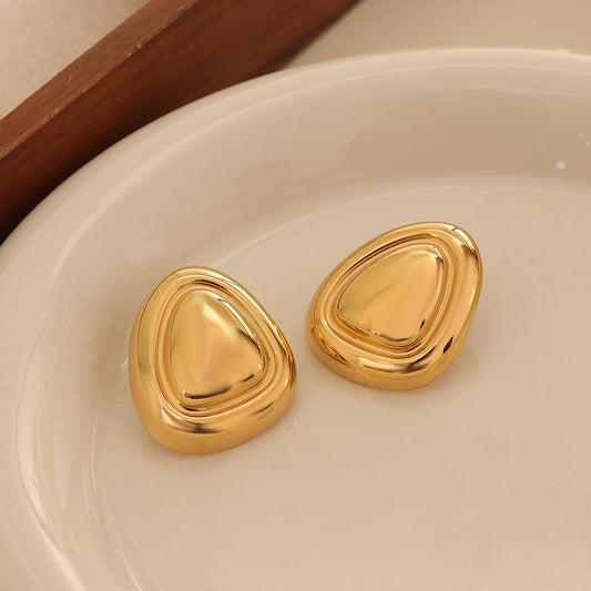 Sculpted Dome Studs 23×27 mm – Gold