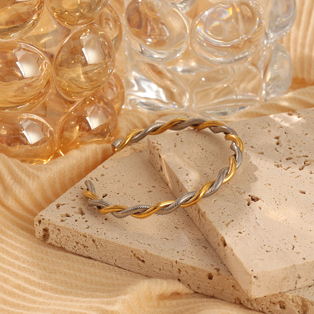 Two-Tone Twist Cuff
