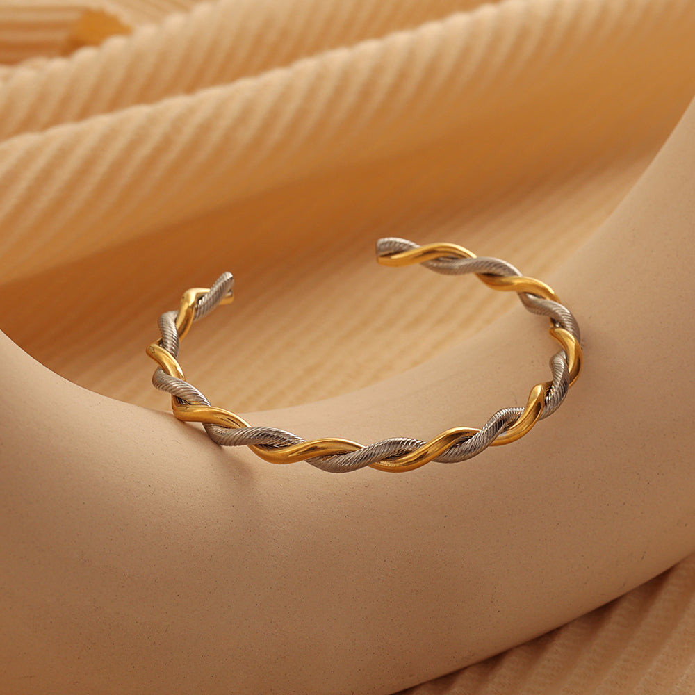 Two-Tone Twist Cuff