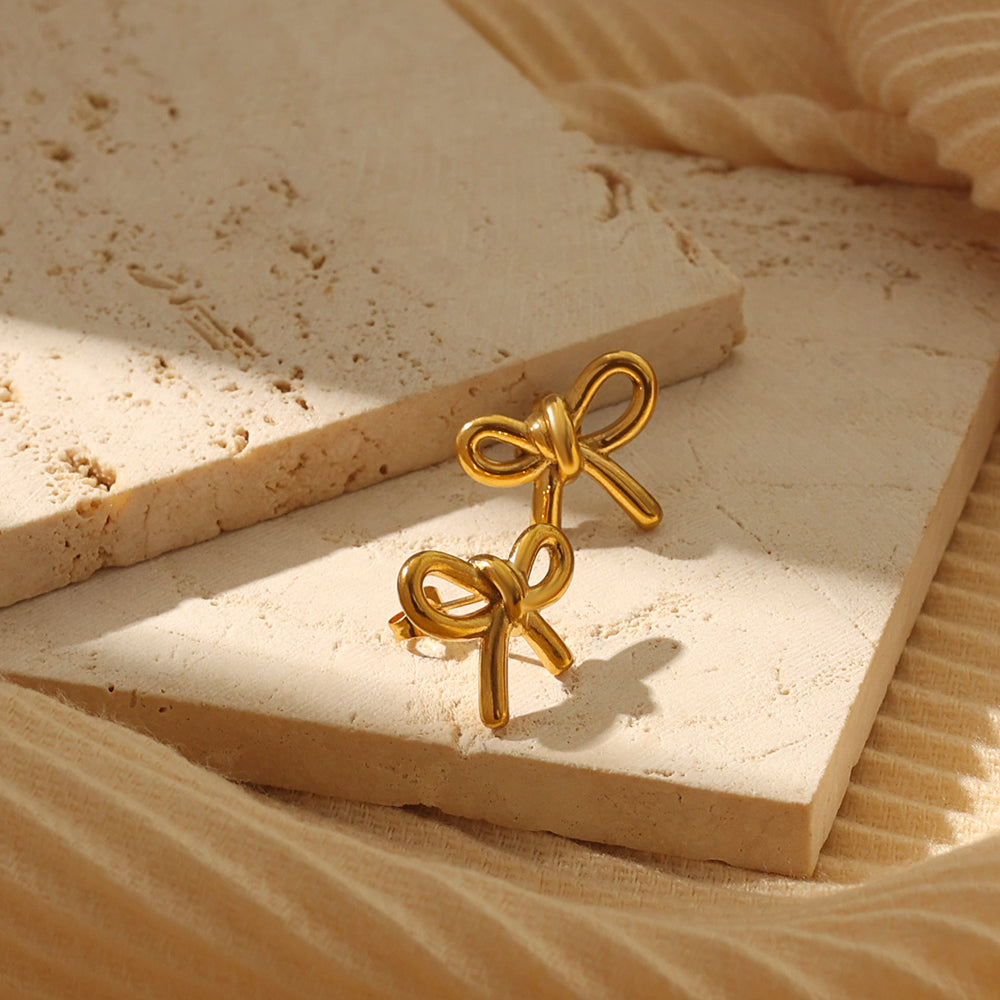 Bow Huggies – Gold