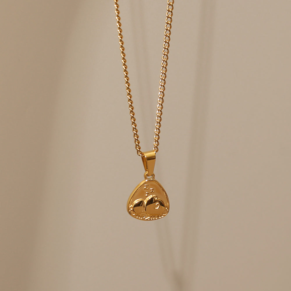 Little Medallion Necklace – Gold (40 + 5 cm)