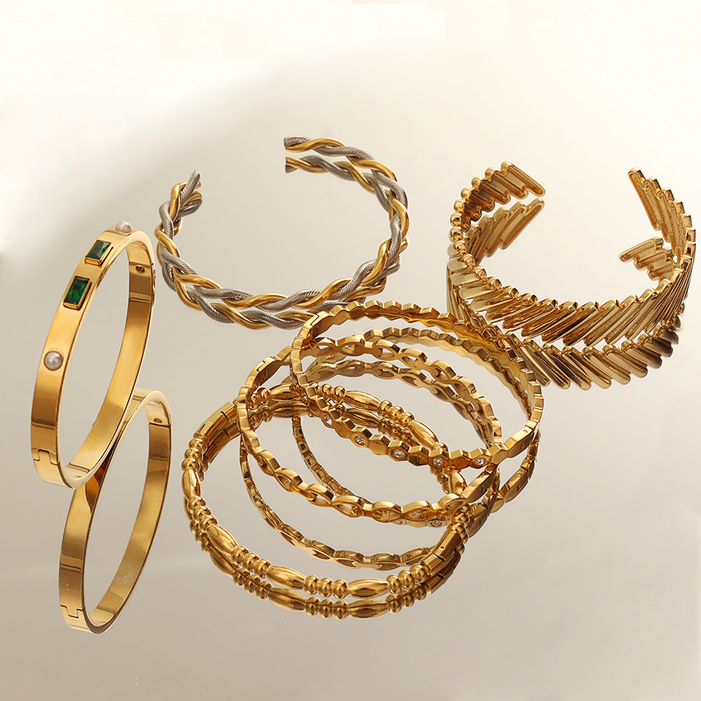 Two-Tone Twist Cuff