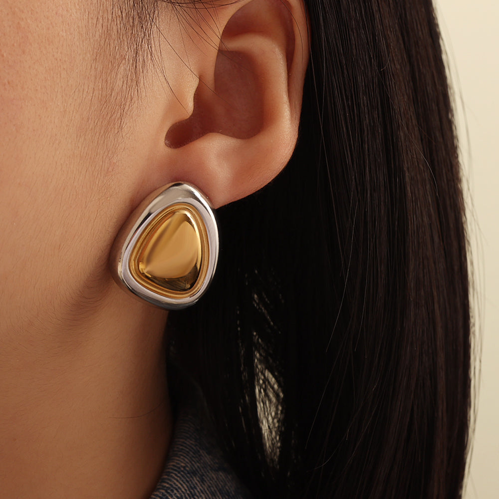 Sculpted Dome Studs 23×27 mm – Gold