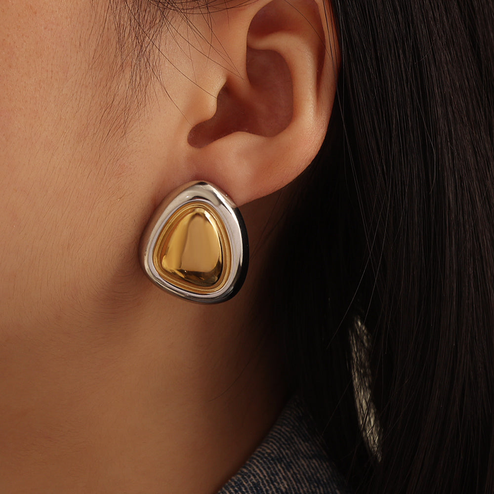 Sculpted Dome Studs 23×27 mm – Gold