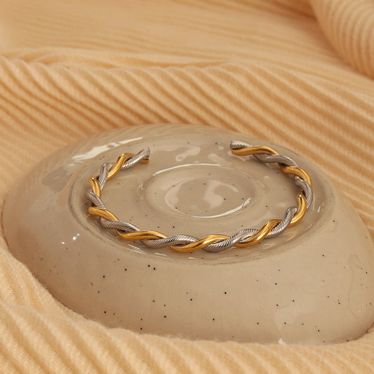 Two-Tone Twist Cuff
