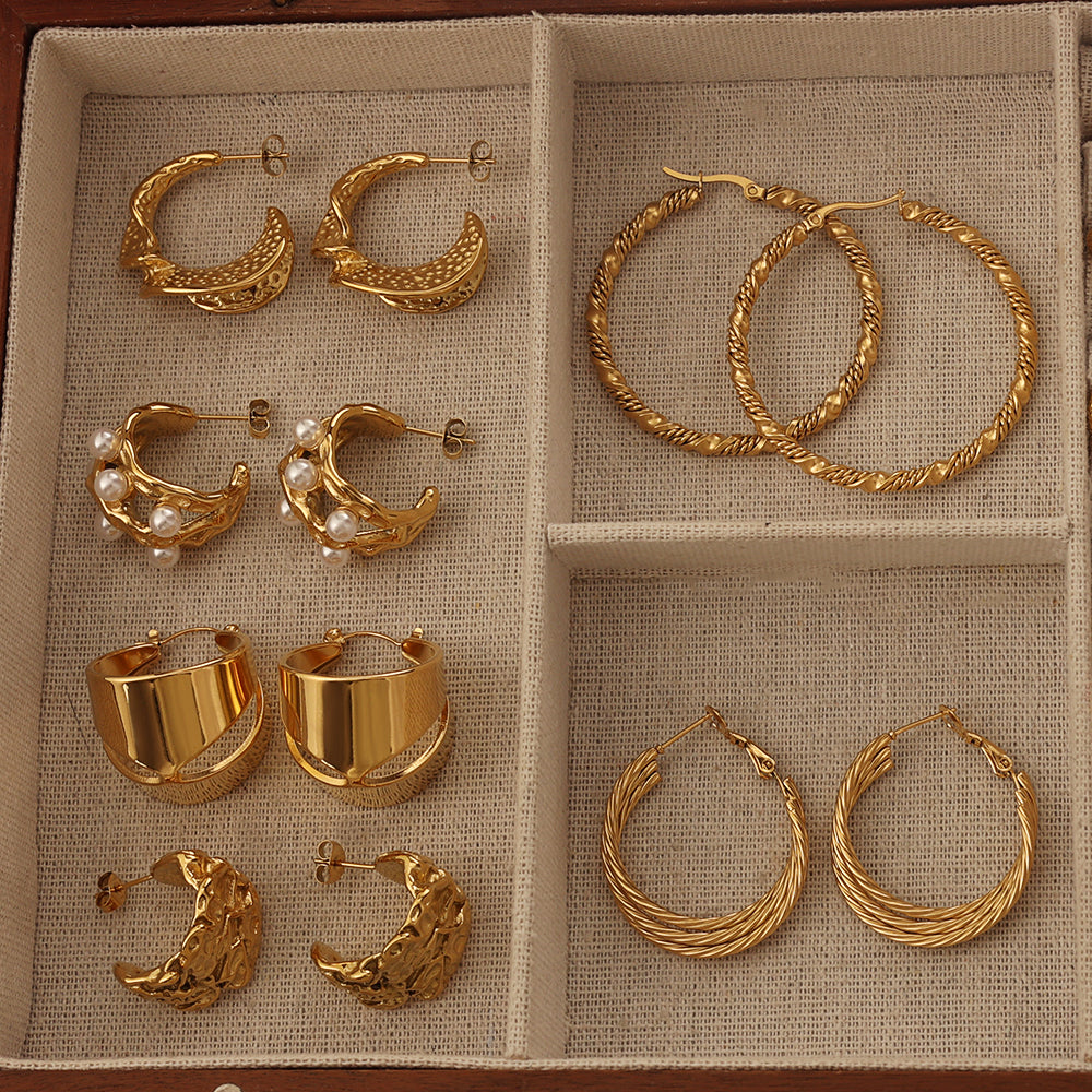Classic Hoop Earrings 31 mm – Gold