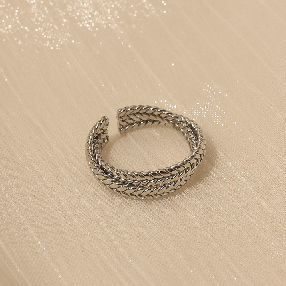 Textured Rope Band – Gold