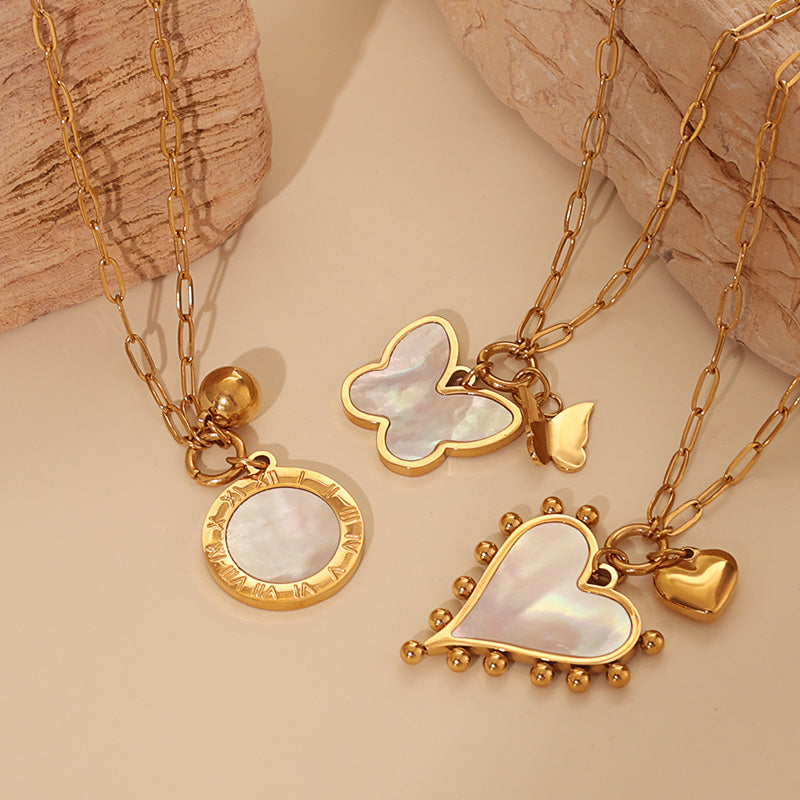 Butterfly Mother-of-Pearl Necklace