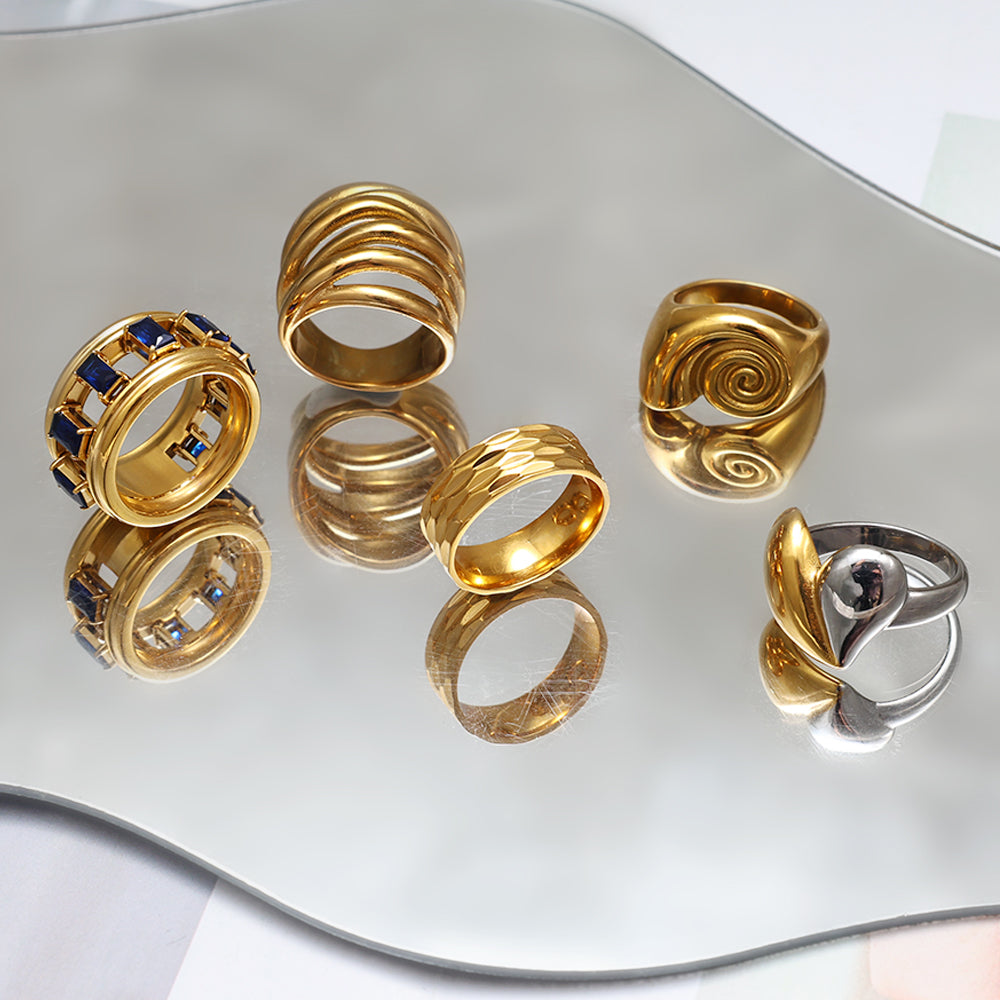 Spiral Dome Ring – Gold