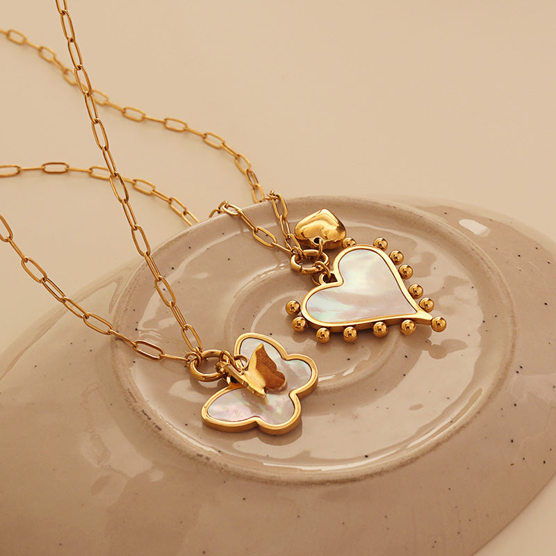 Butterfly Mother-of-Pearl Necklace