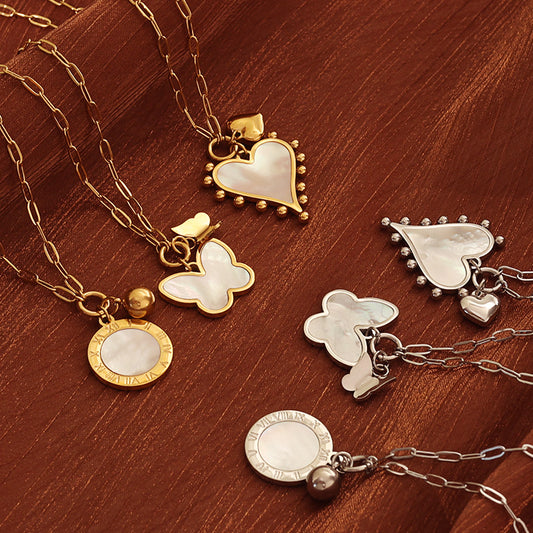 Butterfly Mother-of-Pearl Necklace