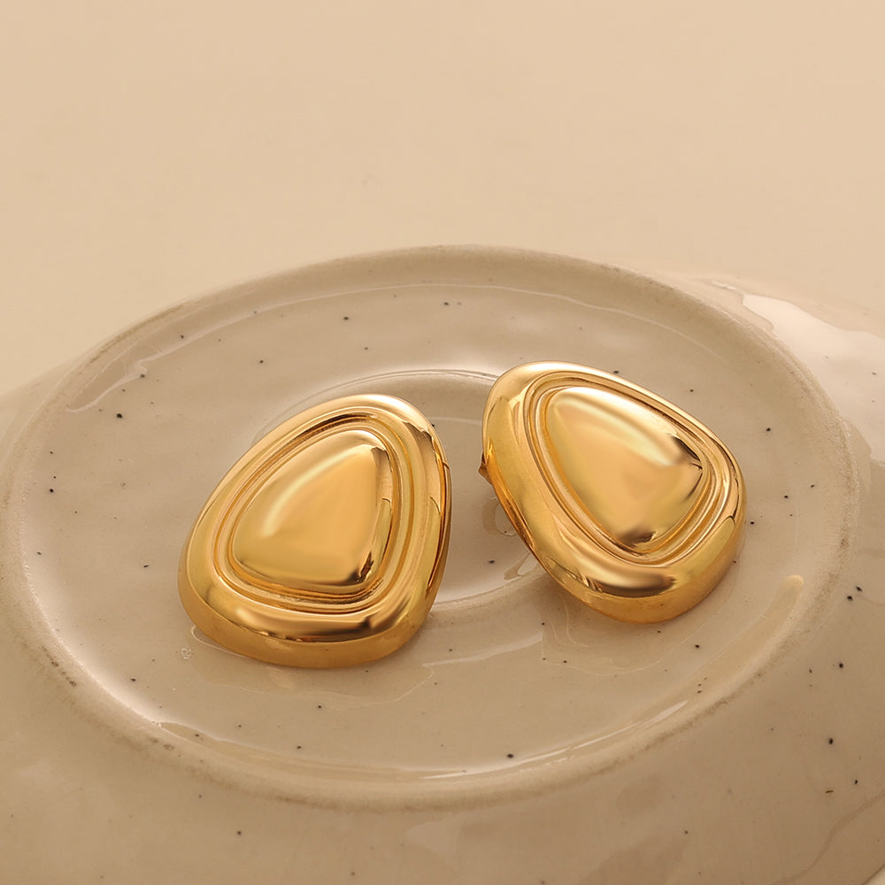 Sculpted Dome Studs 23×27 mm – Gold