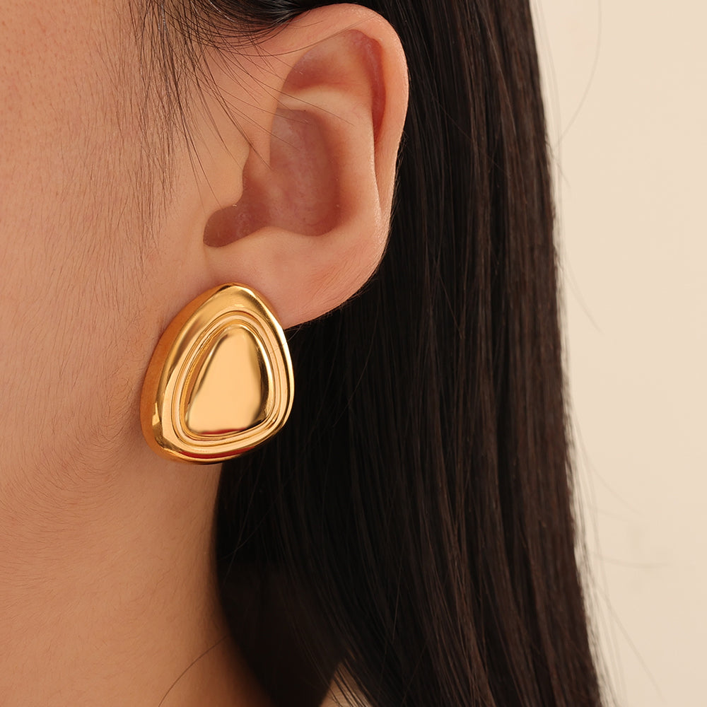 Sculpted Dome Studs 23×27 mm – Gold