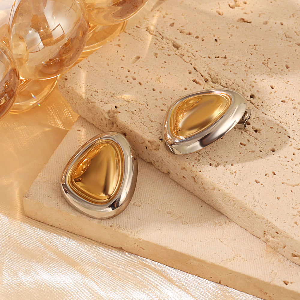 Sculpted Dome Studs 23×27 mm – Gold