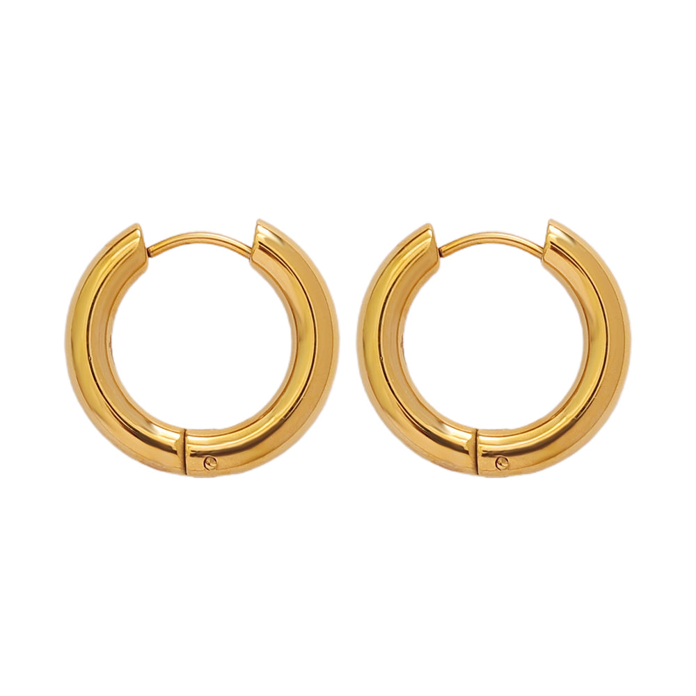 Sleek Mini Hoops – Gold (22 × 4 mm)