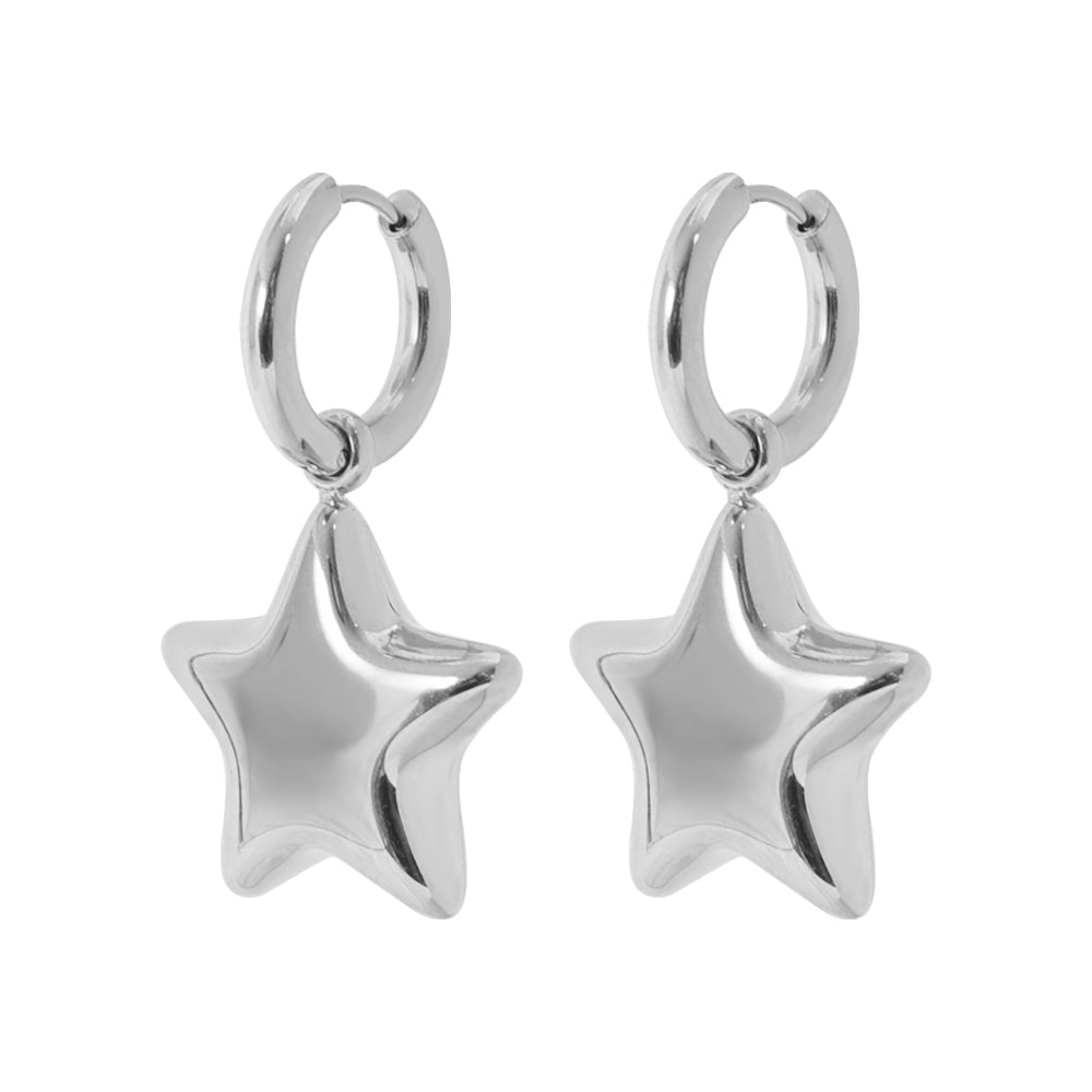 TEENS STARS TRIO SET – SILVER  (Necklace + Earrings + Adjustable Ring)