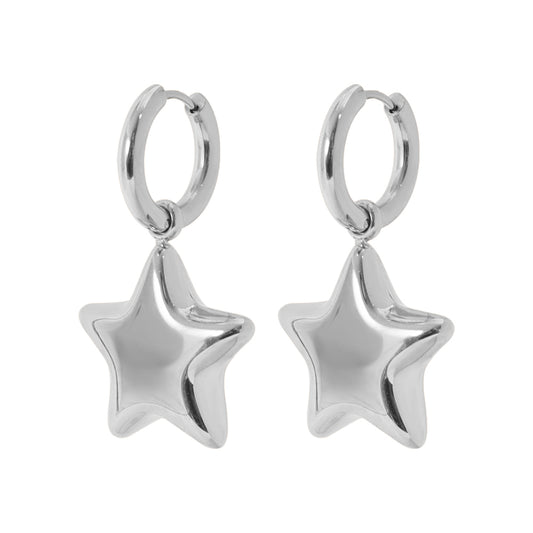 TEENS STARS TRIO SET – SILVER  (Necklace + Earrings + Adjustable Ring)