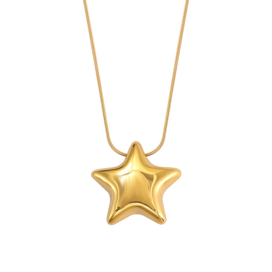 TEENS STARS TRIO SET – GOLD  (Necklace + Earrings + Adjustable Ring)