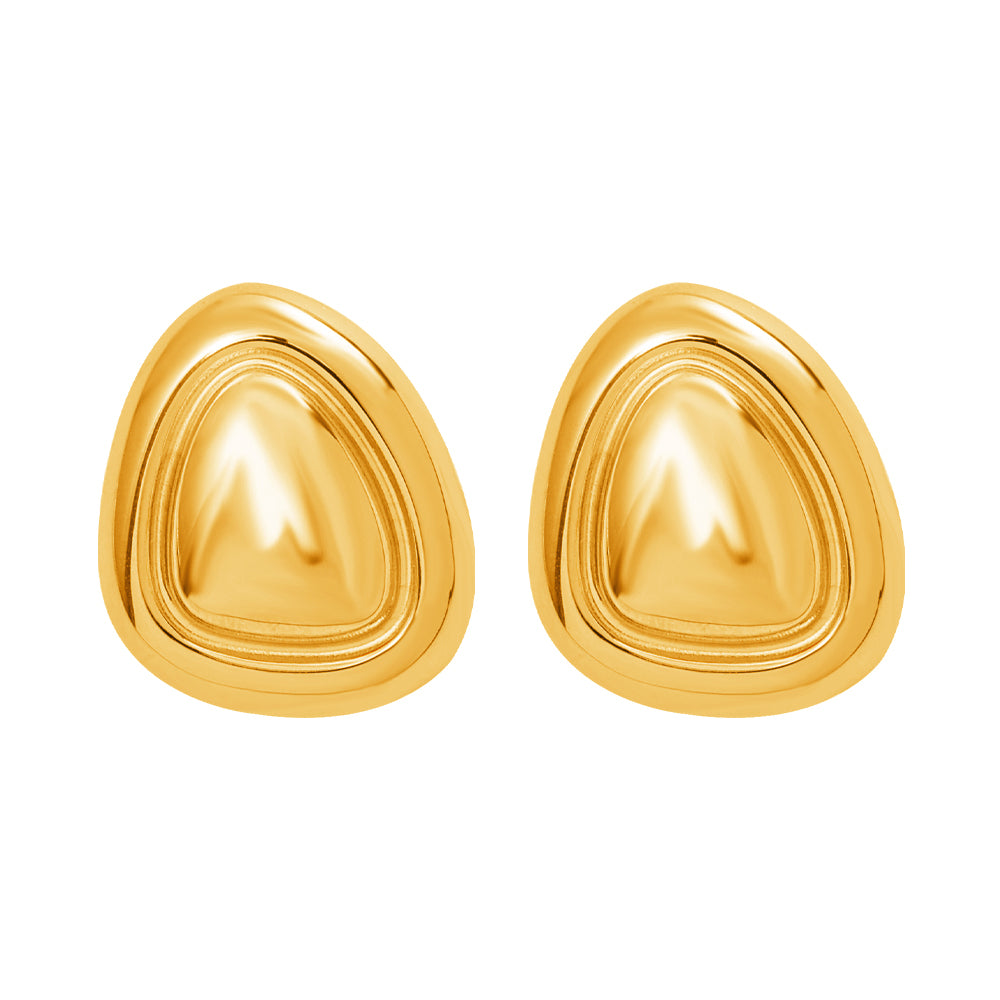 Sculpted Dome Studs 23×27 mm – Gold