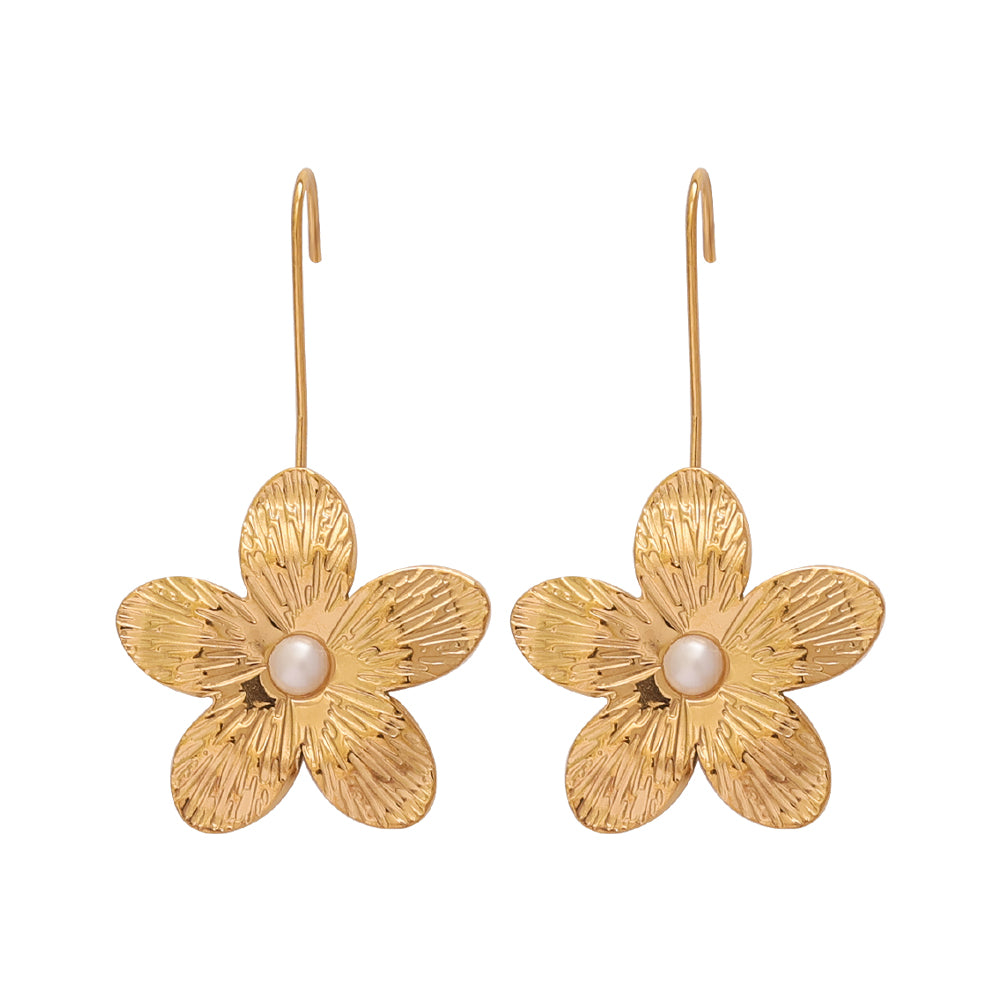 Blossom Studs – Gold (Flower 25 × 24 mm)