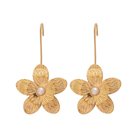 Blossom Studs – Gold (Flower 25 × 24 mm)
