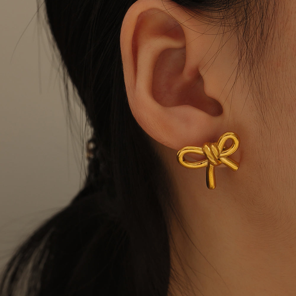 Bow Huggies – Gold