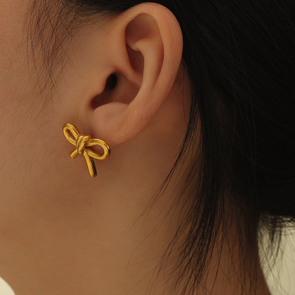 Bow Huggies – Gold