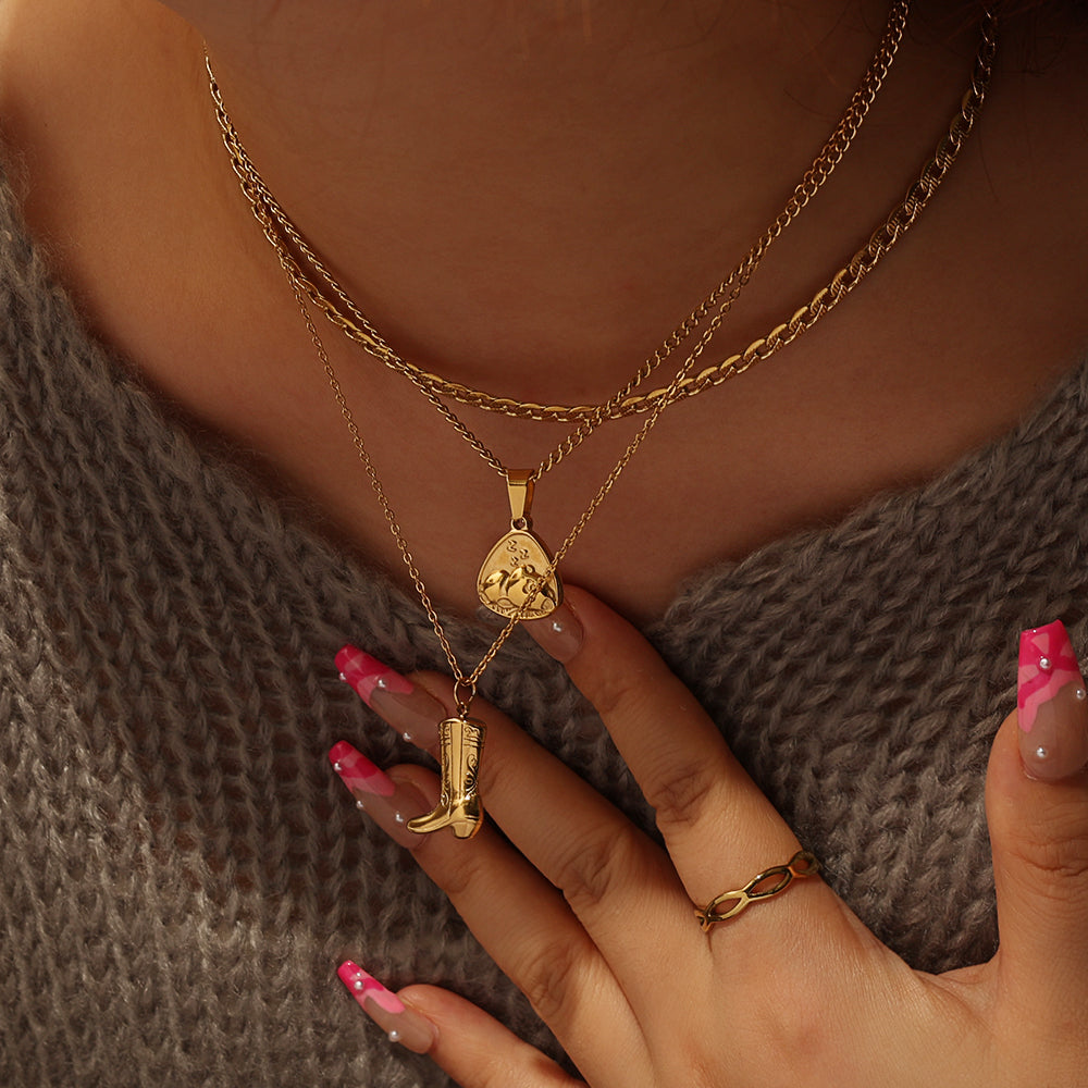 Little Medallion Necklace – Gold (40 + 5 cm)