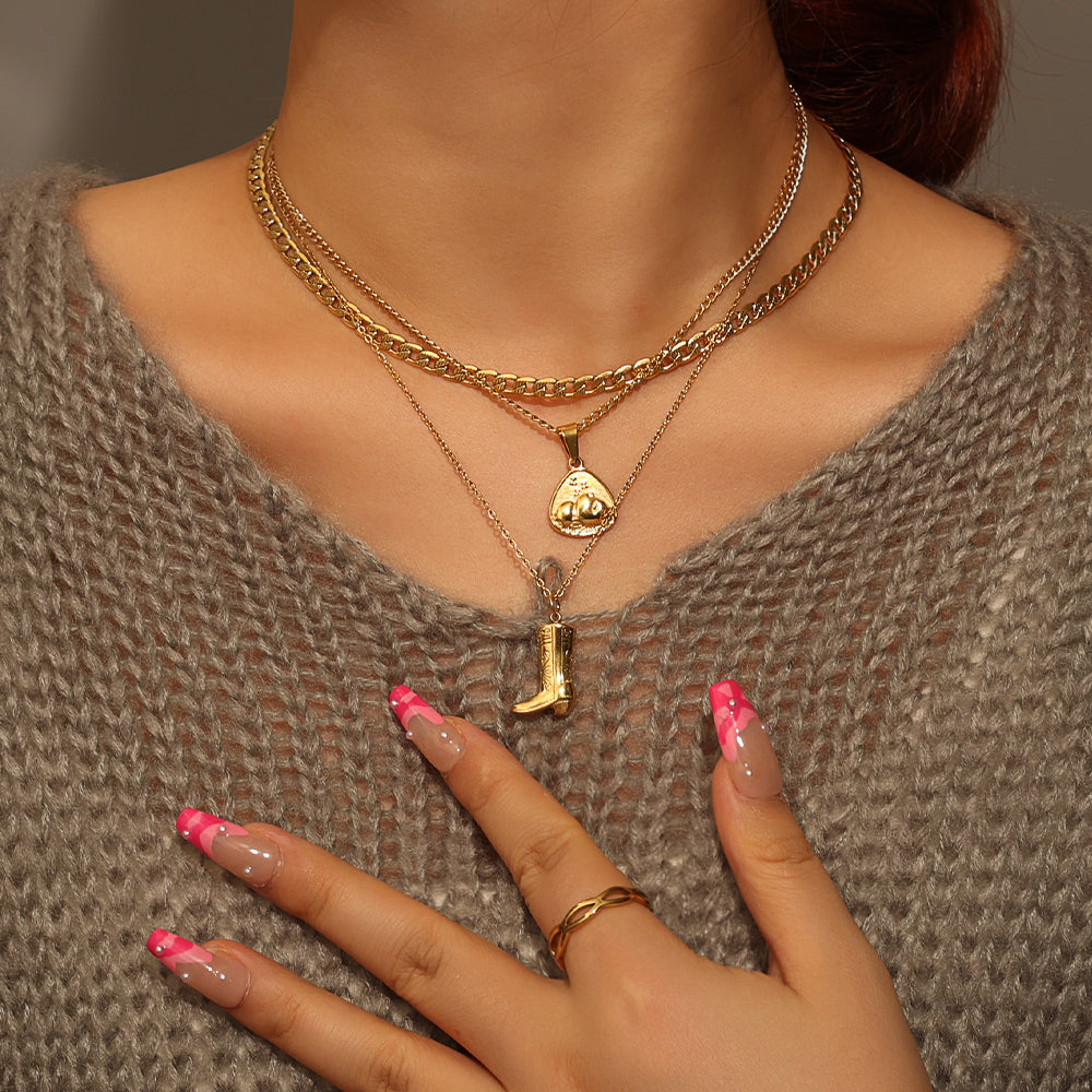 Little Medallion Necklace – Gold (40 + 5 cm)