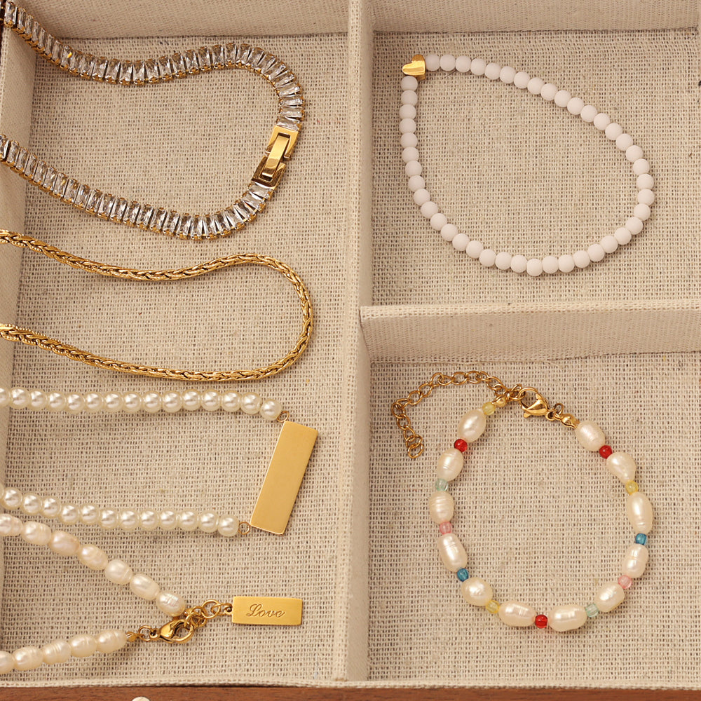 Freshwater Pearl Bracelet – Gold
